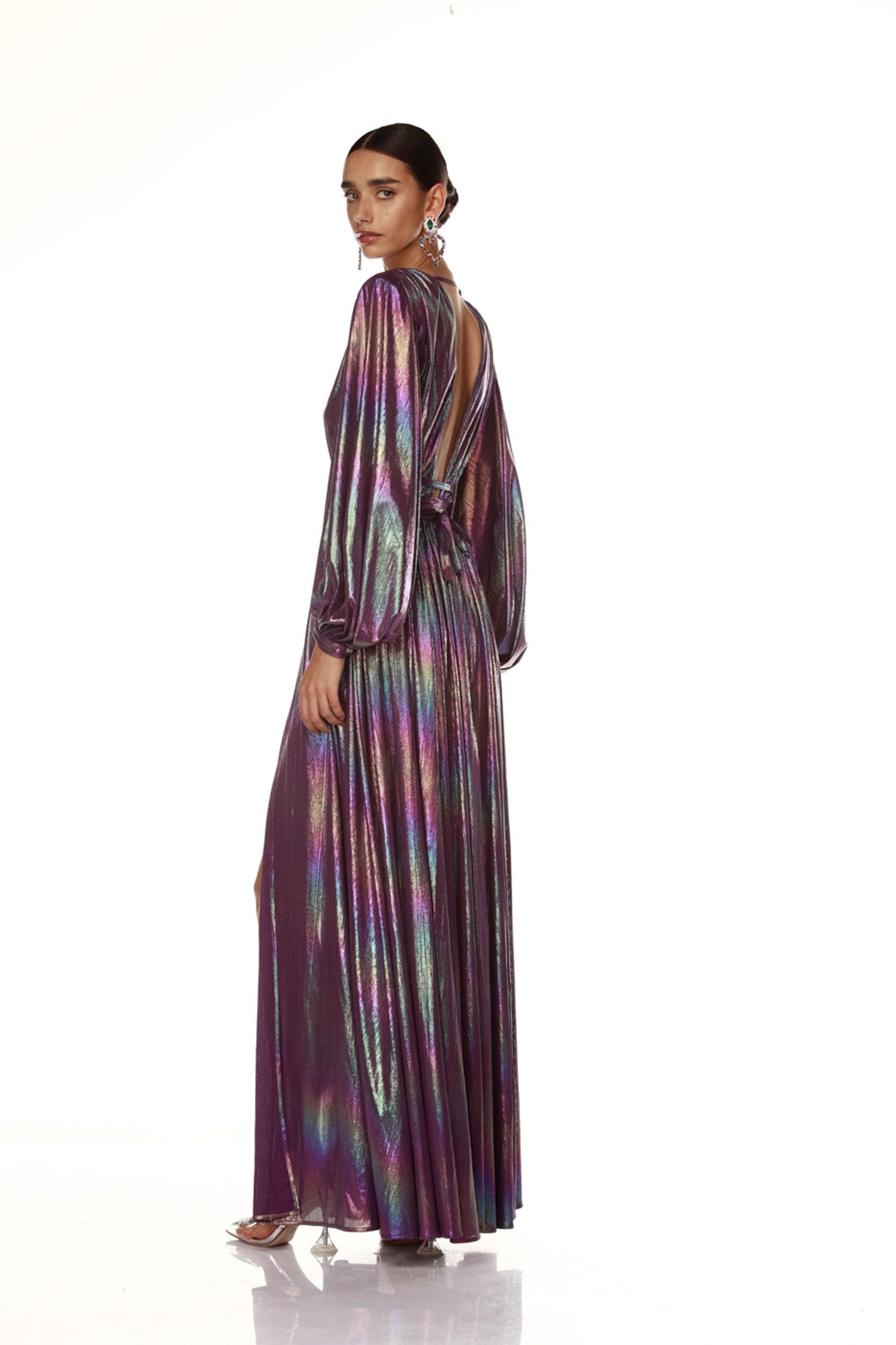 Zoe Multi Purple Gown - BRONX AND BANCO