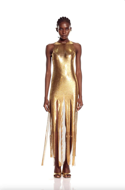 Zola Chain Gold Gown